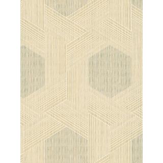 Seabrook Designs GL30202 Galia Acrylic Coated Geometric Wallpaper